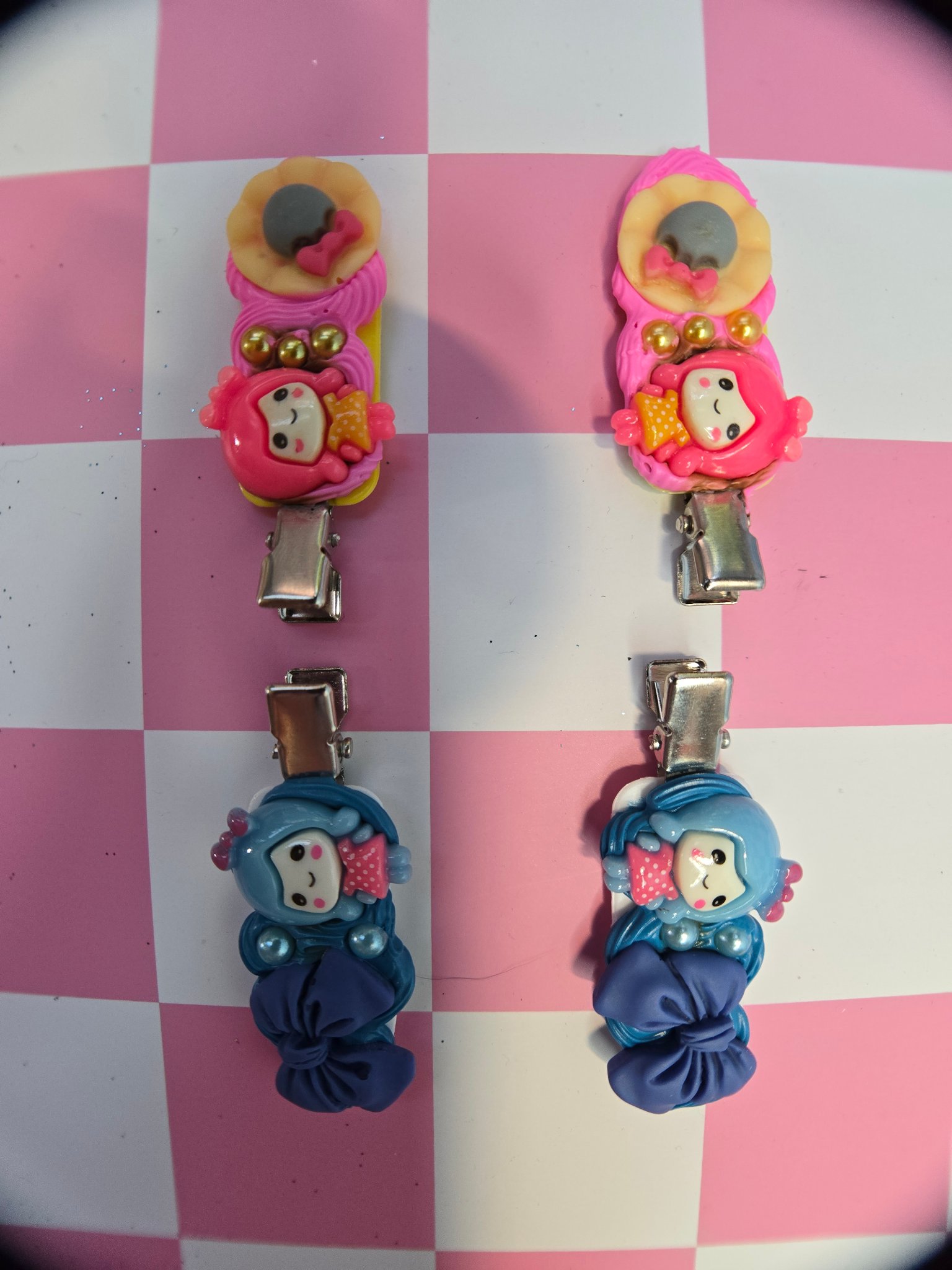 🎀 Kawaii Dolly Barrette Sets — Sunshine Girl & Ocean Dreamer
