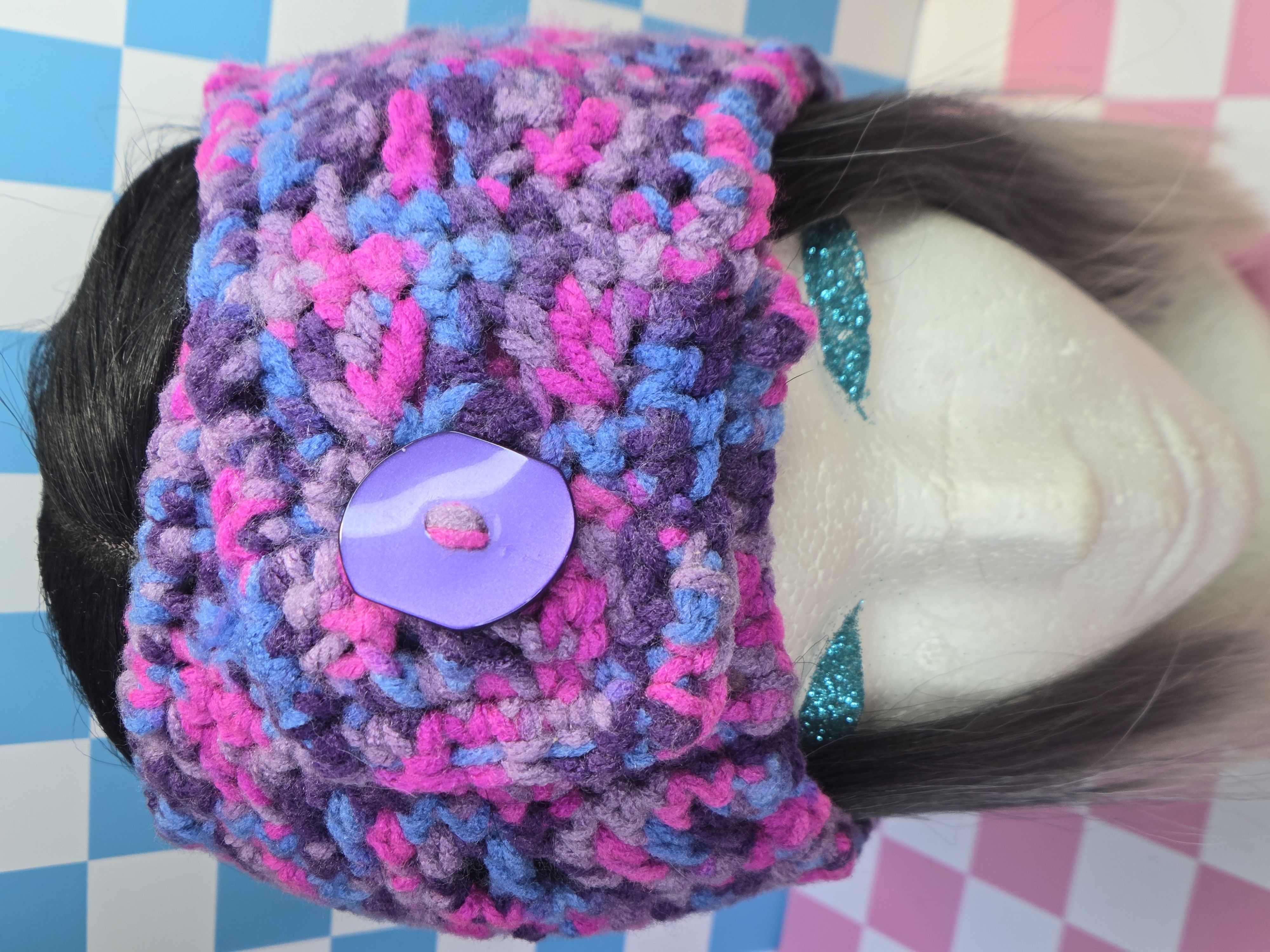 Berry Pop Variegated Button Headband